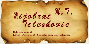 Mijobrat Telesković vizit kartica